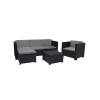 CONJUNTO IMITACION/RATTAN MANHATTAN - 4 PZAS