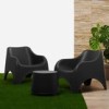 CONJUNTO RESINA CLOUD ANTRACITA