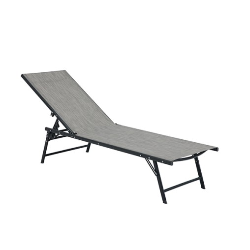 TUMBONA CERDEÑA ACERO 5P GRIS - 100X40X120