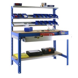 BANCO DE TRABAJO BT1 C/REPISAS - 144X121X61