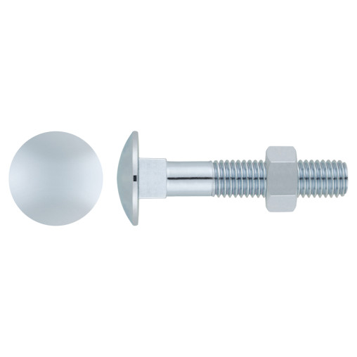 DIN 603/934 - TORNILLO + TUERCA. ZINC 05X030 ( 500 u.)