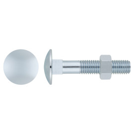 DIN 603/934 - TORNILLO + TUERCA. ZINC 06X120 ( 100 u.)
