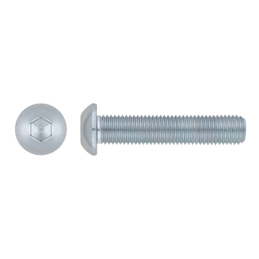 ISO 7380 - TORNILLO ALLEN CON CABEZA REDONDA. ZINCADO 04X012