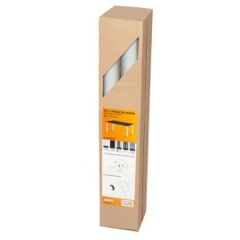 PATA MESA REDONDA PACK/4 BLANC - 60X710 MM