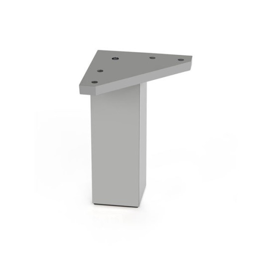 PATA MESA ALUMINIO MATE ABS - 40X100 MM