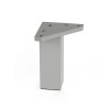 PATA MESA ALUMINIO MATE ABS - 40X100 MM