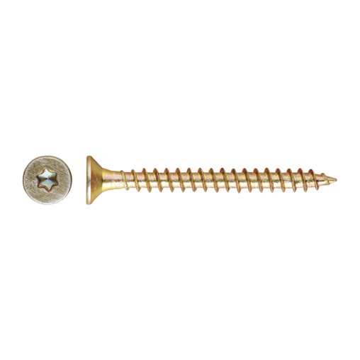 TP-TO - TIRAFONDO CAB. AVELLANADA TORX. BICROMATADO 6,0X080 ( 100 u.)