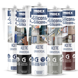 SI-UNI - SILICONA ACETIC UNIVERSAL 280-BLANCO ( 12 u.)