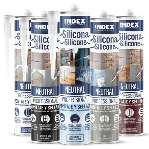 SI-PR - SILICONA NEUTRA PROFESSIONAL 280-TRANSP ( 12 u.)