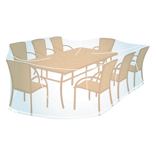 FUNDA PVC CUBRE MESA RECT/OVAL XL - 90X280X170