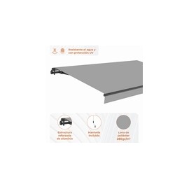 TOLDO RETRACTIL GRIS