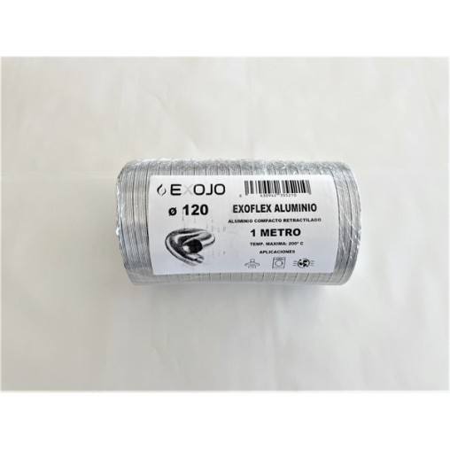 TUBO ALUMINIO COMPACTO (RETR. EN 20 CM) 1M - 100 MM