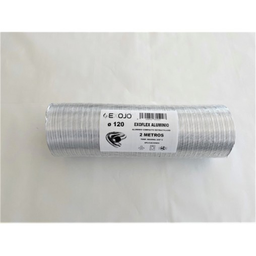 TUBO ALUMINIO COMPACTO (RETR. EN 40 CM) 2M - 120 MM