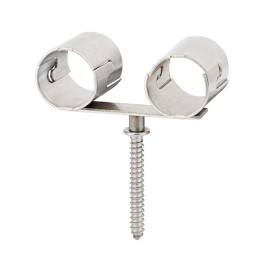 AB-ITD - ABRAZADERA INOXIDABLE INDEXTUBE. DOBLE. 015 ( 50 u.)