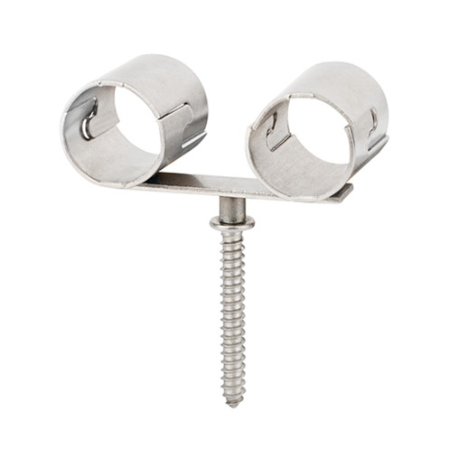 AB-ITD - ABRAZADERA INOXIDABLE INDEXTUBE. DOBLE. 015 ( 50 u.)