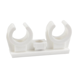 AB-ID - CLIP NYLON DOBLE + CASQUILLO LATÓN M6 28-28 ( 25 u.)