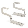 GS-TC - GANCHO SALVATEJA AJUSTABLE PARA TEJA CURVA. INOX A2 080-120-10 ( 10 u.)