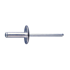BLISTER-REMACHE ALUMINIO CABEZA ANCHA 4,8X16 ( 15 u.)