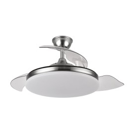 VENTILADOR TECHO CIERZO 4 ASP RETRACT PLATA