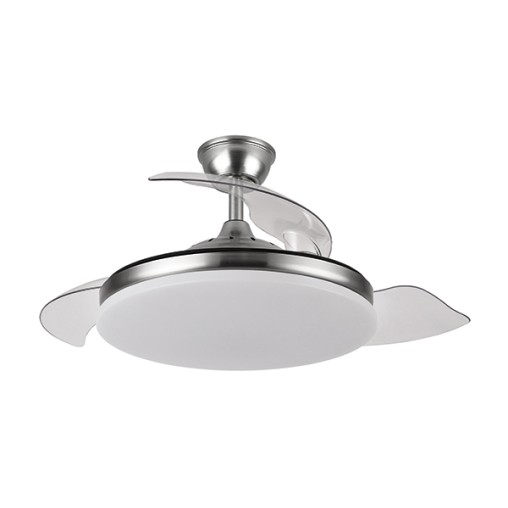 VENTILADOR TECHO CIERZO 4 ASP RETRACT PLATA
