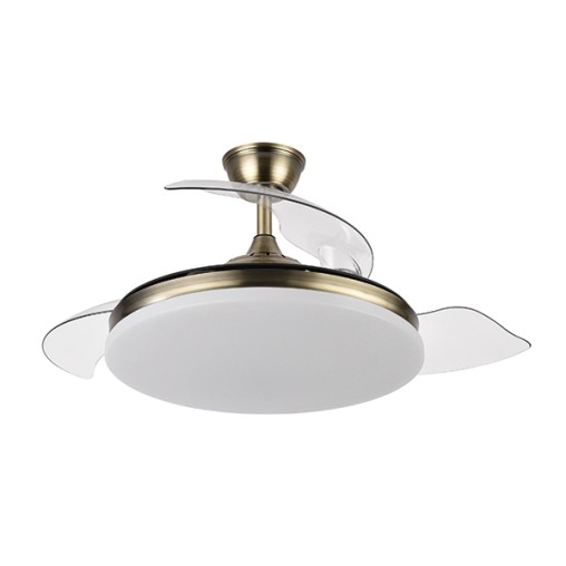 VENTILADOR TECHO CIERZO 4 ASP RETRACT DORADO