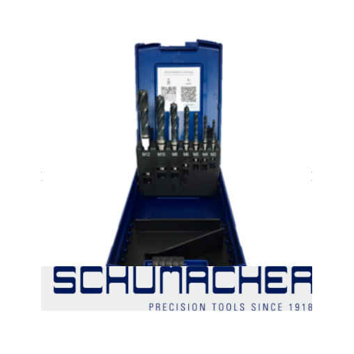 Estuche Machos de Roscar Acero Inoxidable M3‑M12 – Agujeros Ciegos