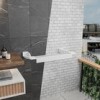 TENDEDERO TOALLERO EXTENSIBLE PARED BLANCO