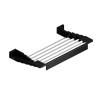TENDEDERO TOALLERO EXTENSIBLE PARED NEGRO