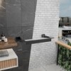 TENDEDERO TOALLERO EXTENSIBLE PARED NEGRO