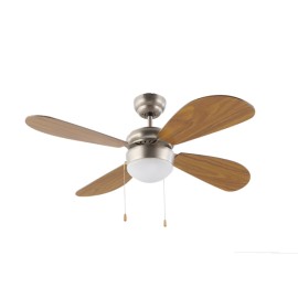 VENTILADOR TECHO C/LUZ 4ASPAS 105CM