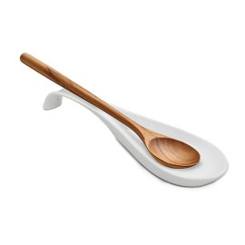 REPOSA CUCHARA CERAMICA BLANCO