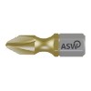 Puntas Philips PH1 x 25 mm cortas ASW profesional