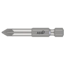 Puntas Pozidriv PZ1 x 50 mm largas torsión ASW