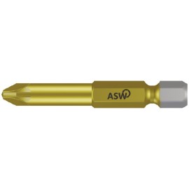 Puntas Pozidriv PZ1 x 50 mm largas torsión ASW