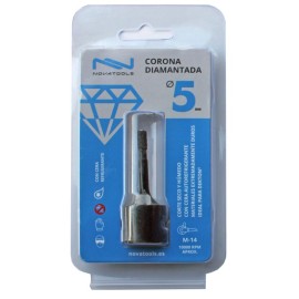 Corona diamantada M-14 5 mm para cerámica y gres
