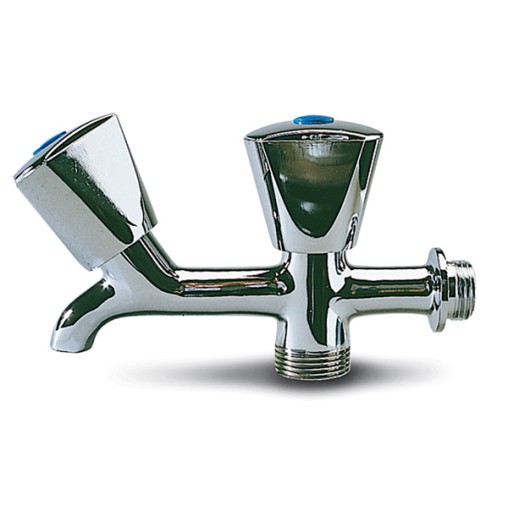 GRIFO CURVO DOBLE LAVADORA - 1/2-3/4''