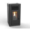 ESTUFA PELLET NEGRA AUDAX - 10 KW
