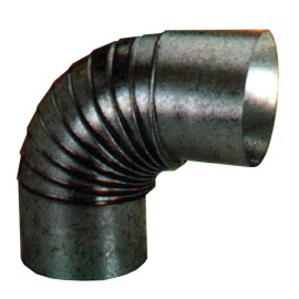 CODO ESTUFA GALVANIZADO 90 - 120 MM