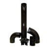 CODO ESTUFA VITRIF NEGRO 45 - 130 MM