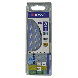 BROCAS MULTIMATERIAL JGO. 5 - 3-8 MM