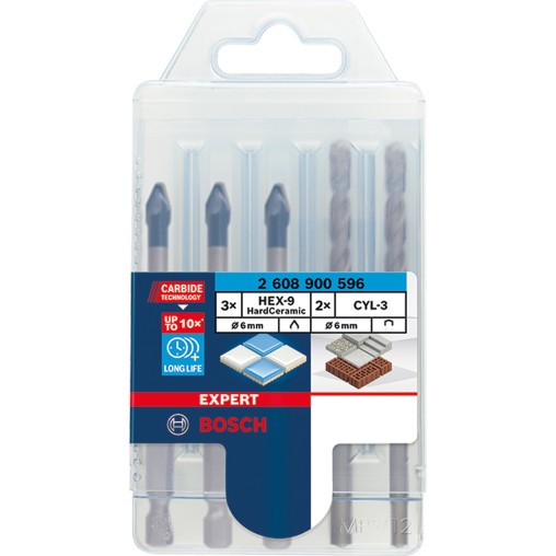 BROCA CONSTRUC EXPERT JG 5+1 PZ - 6 MM