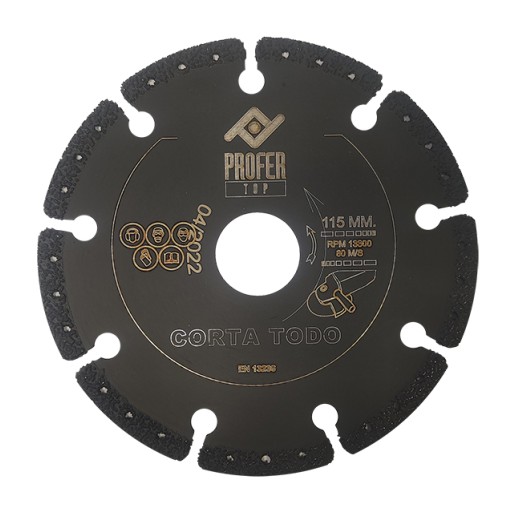 DISCO DIAMANTE CORTA TODO - 115X5 MM
