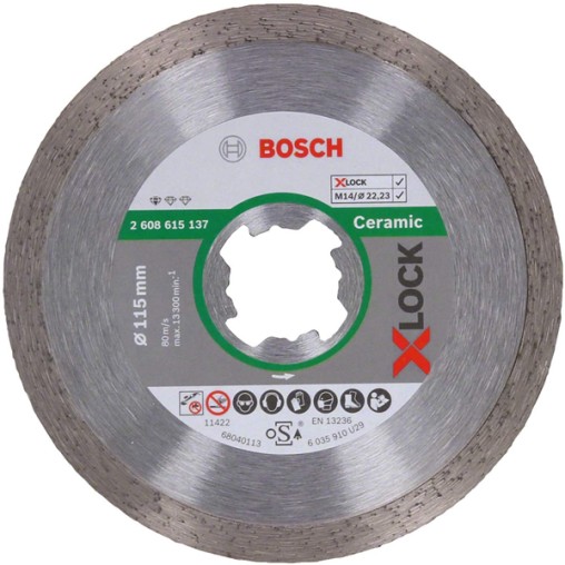 DISCO DIAMANTE CERAMICA XLOCK - 115 MM