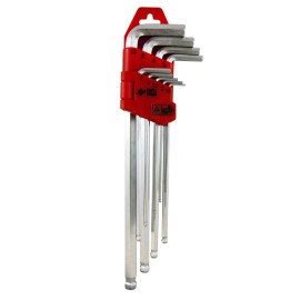 LLAVE ALLEN LARGA P/B CR 9P - 1,5-10 MM