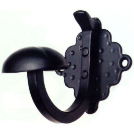 (10 u.) COLGADOR NEGRO MATE