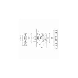 (10 u.) PICAPORTE EMB. LAT C/RED 8 MM