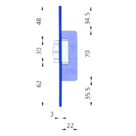 (2 u.) PICAPORTE 8MM
