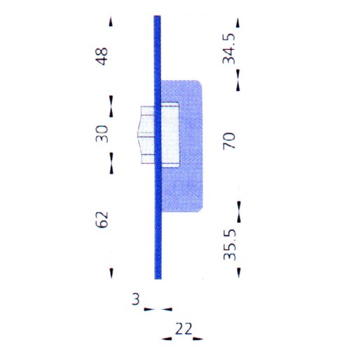 (2 u.) PICAPORTE 8MM