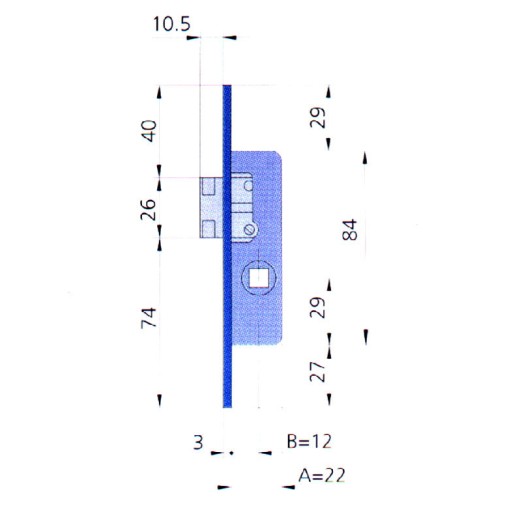 (2 u.) PICAPORTE 8MM