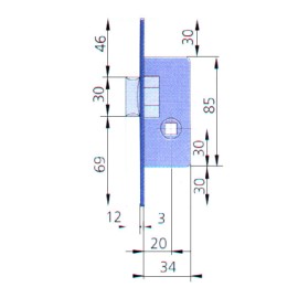 (2 u.) PICAPORTE 8MM